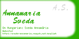 annamaria sveda business card